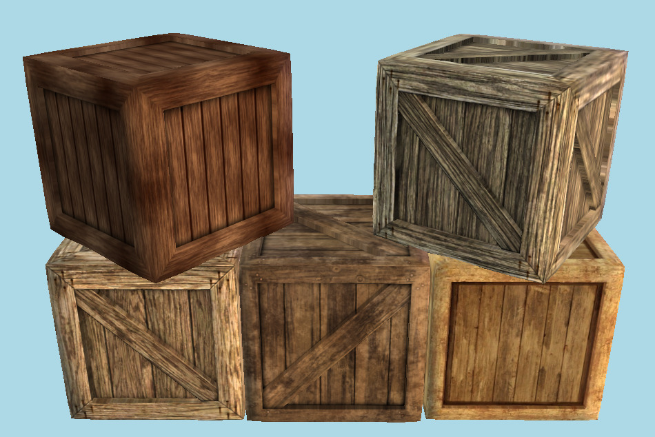 Wooden Crate 3d model
